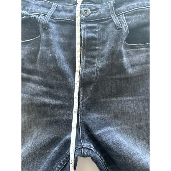 3x1 NYC🌿Women’s Jeans SZ 28 Button Fly Distressed Black Cropped Flare Premium - Picture 12 of 12